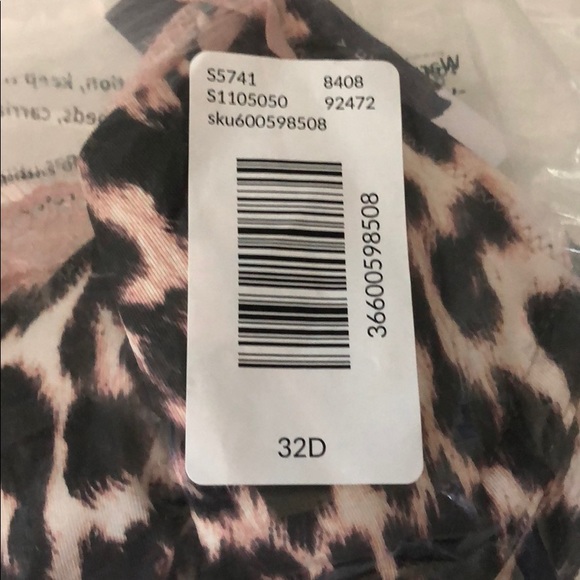 Animal Print French Balconette Bra With Lace NWT - Picture 7 of 10